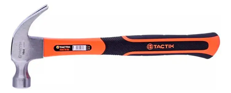 Martillo Uña Tactix Carpintero Mango Fibra 16 Oz