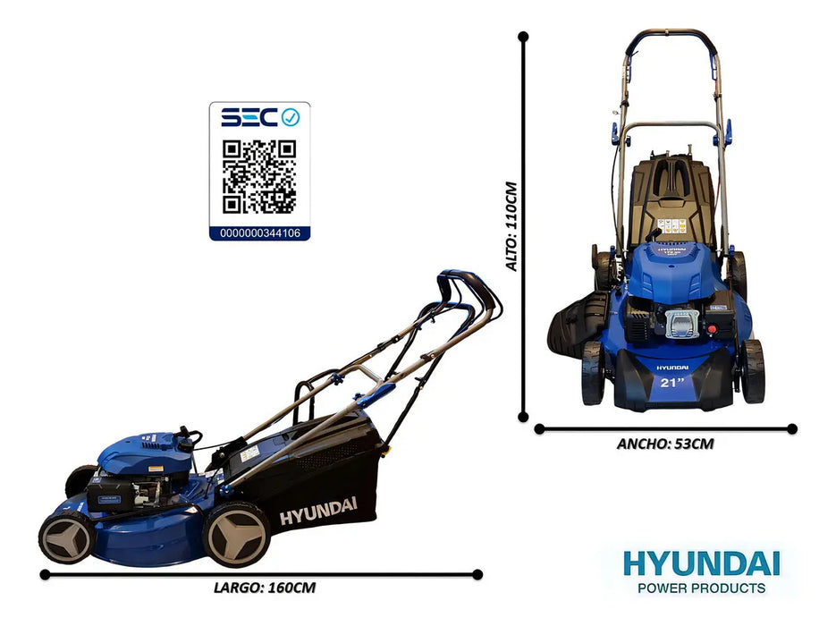 Cortacésped Hyundai Autopropulsada 21" 6.5 Hp