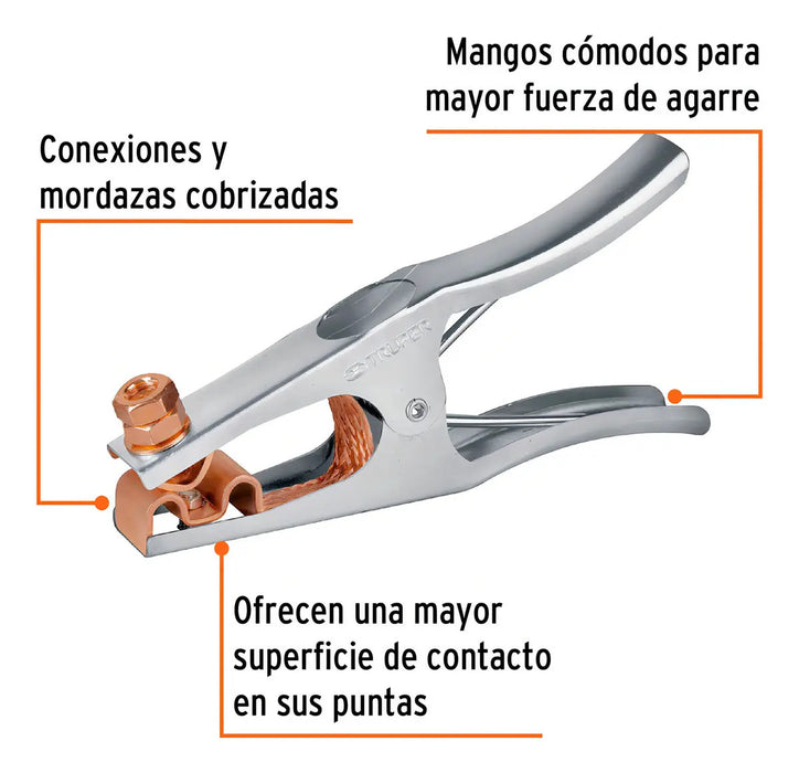 Pinza Para Tierra 300a Inversora Soldadora Truper