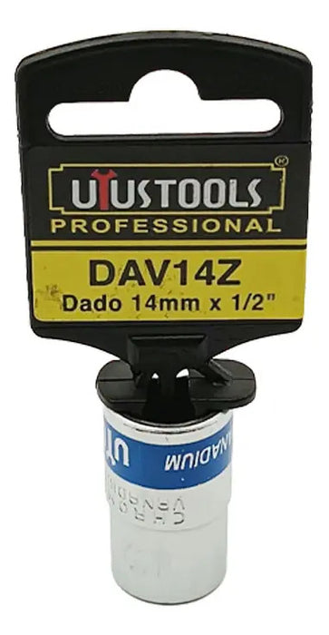 Dado 14mm-1/2" Azul C/colgador Uyustools
