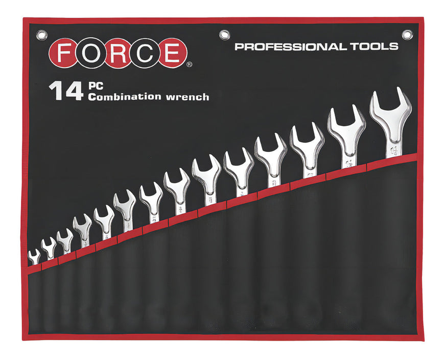 Juego de Llaves Mixtas 5/16-1.1/4 con Funda Color Gris