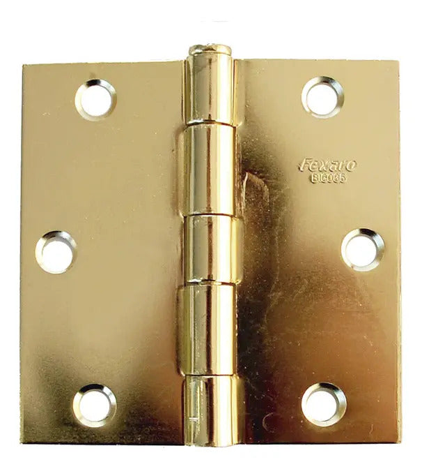 Bisagra Cuadrada 3.5" X 3.5" Dorada