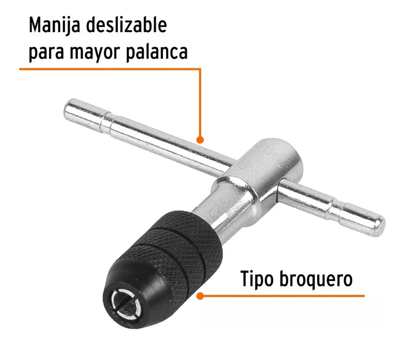 Manija Mandril Porta Macho de 6 mm 1/4'' Truper