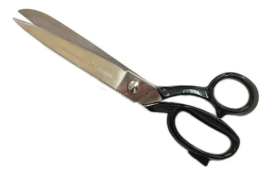 Tijera Sastre Tres Claveles 25.4cm Dorada Corte Recto