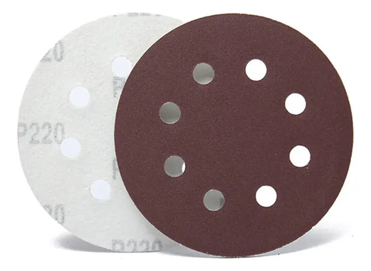 Set 50 Un Disco Lija Con Velcro 4 1/2 #220