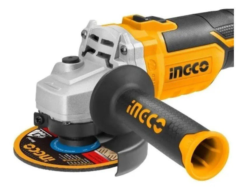 Amoladora Esmeril Galletero Angular Inalámbrica Ingco 4 _'' Sin Batería Ni Cargador