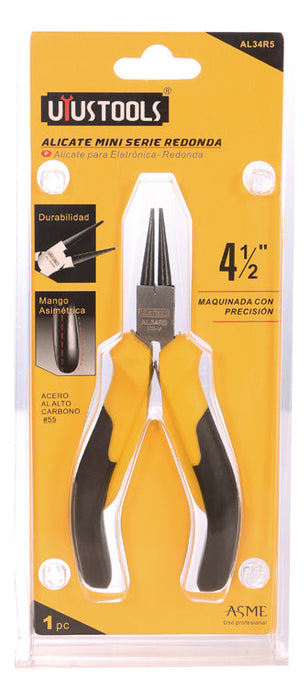 Alicate Punta Redonda 4,5'' Mini Serie 3x4