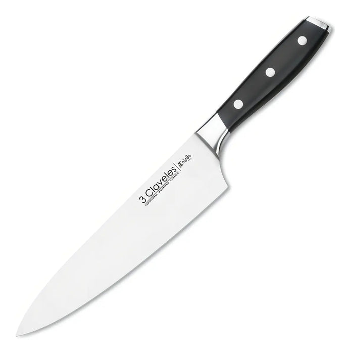 Cuchillo 3 Claveles Cocinero 20 Cm Forjado Toledo Acero Inox