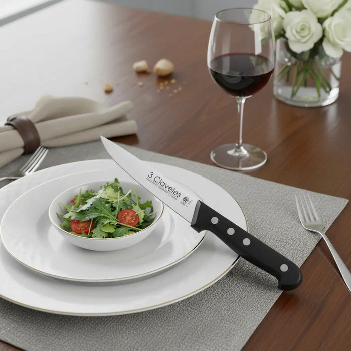 Cuchillo Tres Claveles #935 Inox Mgo Abs 13.5cm Cocina