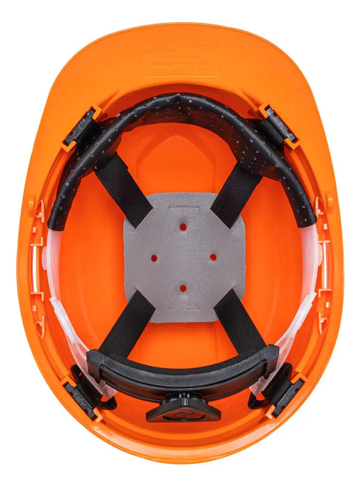 Casco Seguridad Dielectrico Naranja Ajustable Truper