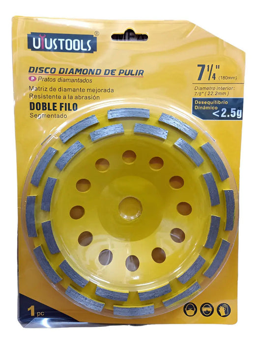 Disco Copa Segmentado 7'' Doble Filo DDP180D