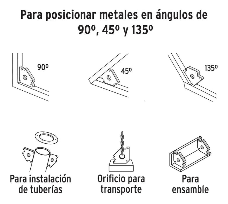 Escuadra Magnética Precisa Para Soldar De 102mm Truper