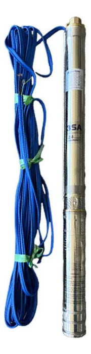 Electrobomba Pozo Profundo 4" 0,75hp 50zh Desc 1" Cable 20m