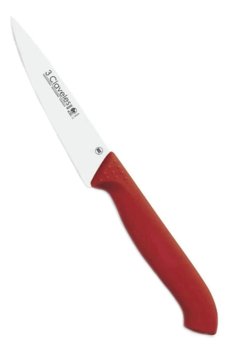 Cuchillo 3 Claveles Proflex Cocinero 12 Cm Rojo
