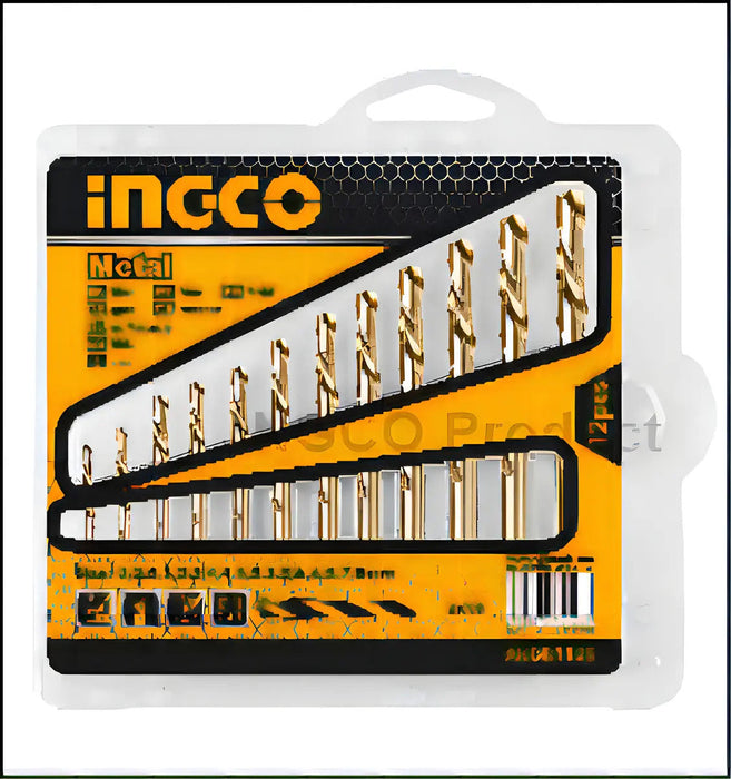 Set 12 Mechas Taladro Metal 2-8mm Blister Ingco