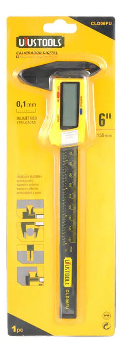 Pie De Metro Digital De Fibra Carbono 6" 0.1mm