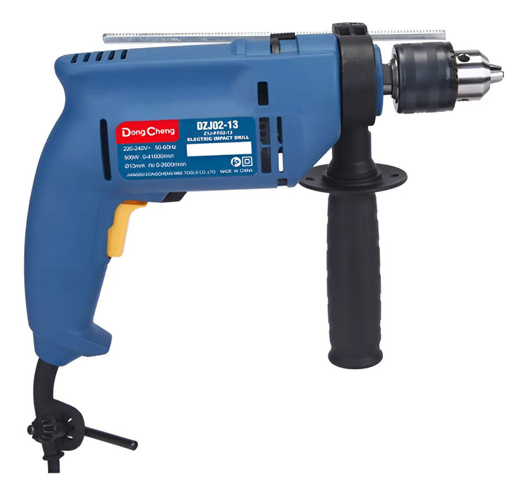 Taladro de Impacto Dongcheng 500W 2600RPM con Percutor Azul 50 Hz