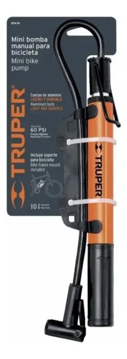 Bombín Inflador Manual Para Bicicleta Truper