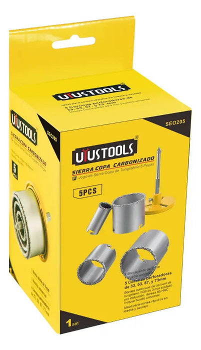 Set 5 Pcs Sierra Copa Carbonizado Uyustools