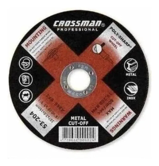 Disco De Cortar 115 X 2,5 X 22,2 Mm Crossman