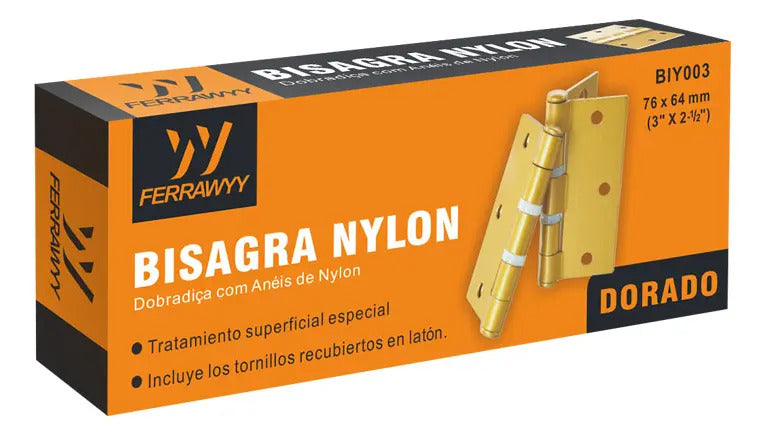 Bisagra Nylon 3"