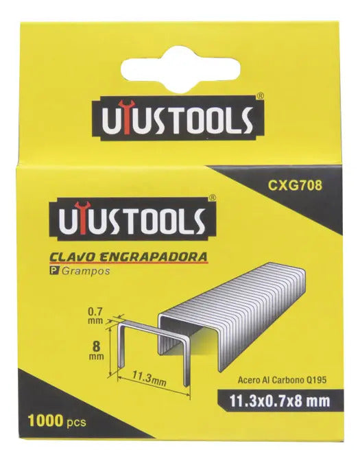 Grapa Engrapadora 0.7 X 8mm Set 1000 Un