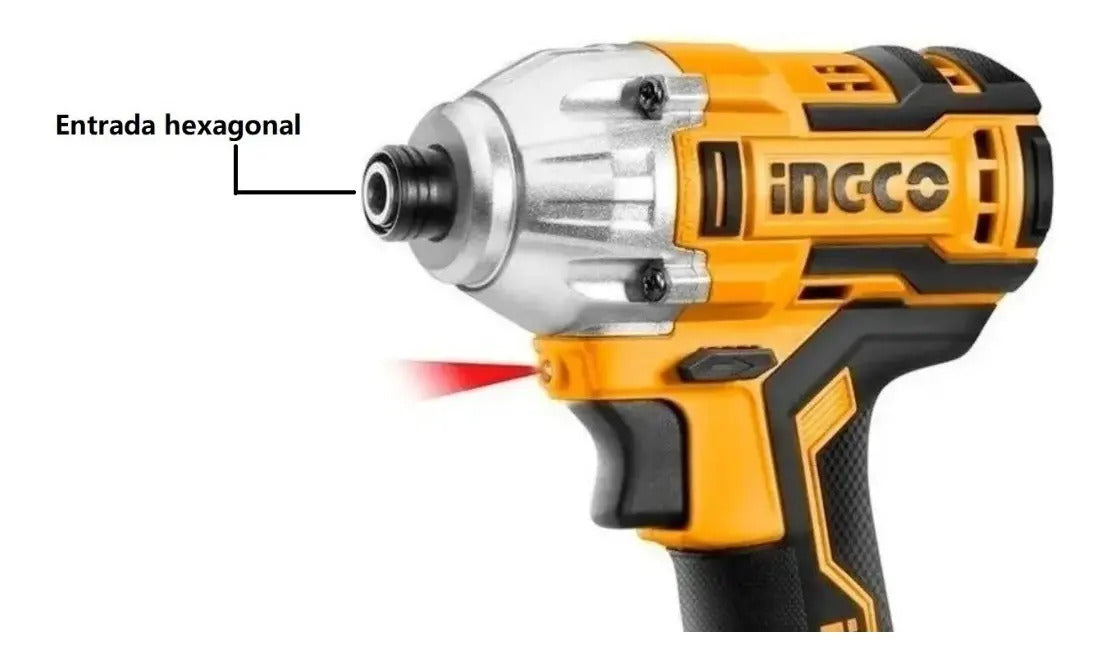Atornillador de Impacto Inalámbrico 1/4 Brushless 20V Ingco