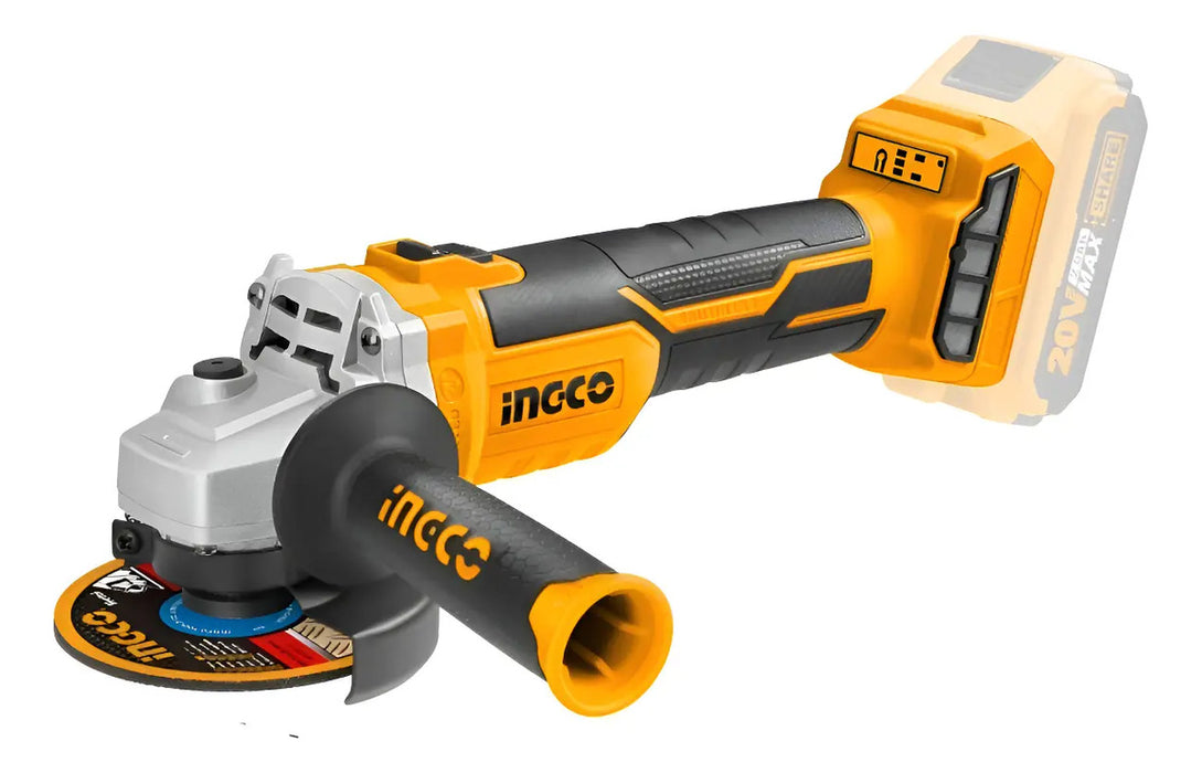 Amoladora Esmeril Galletero Angular Inalámbrica Ingco 4 _'' Sin Batería Ni Cargador