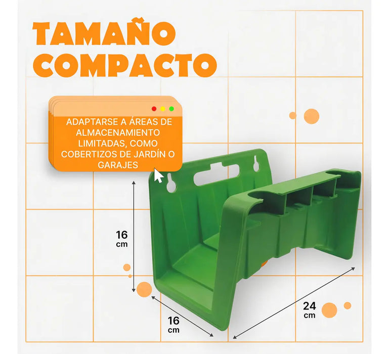 Soporte Para Manguera Plástico HL165 Verde