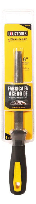Lima Media Caña Fina 6'' Mgo Plastico