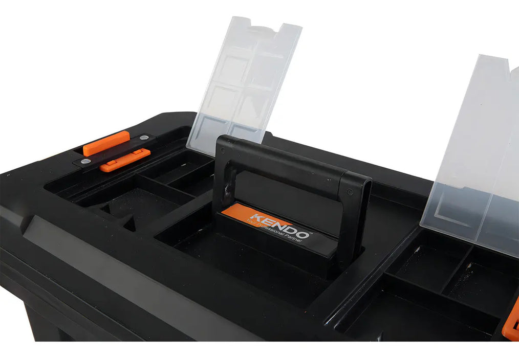 Caja de Herramientas Móvil 60cm con Ruedas Kendo Negro
