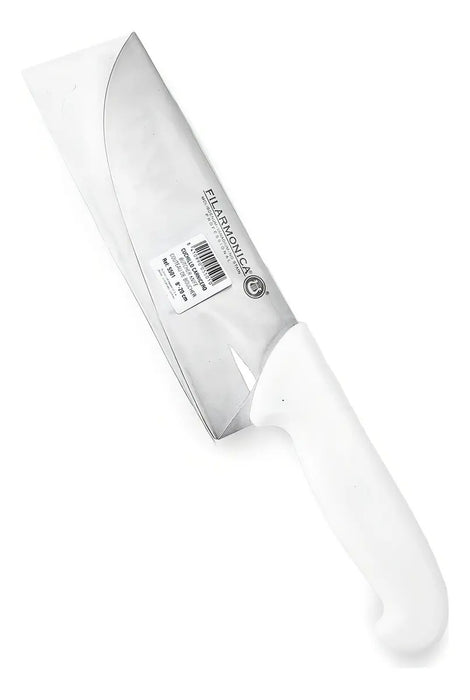 Cuchillo Carnicero Filarmonica 20 Cm Acero Inoxidable Mango Ergonómico Blanco