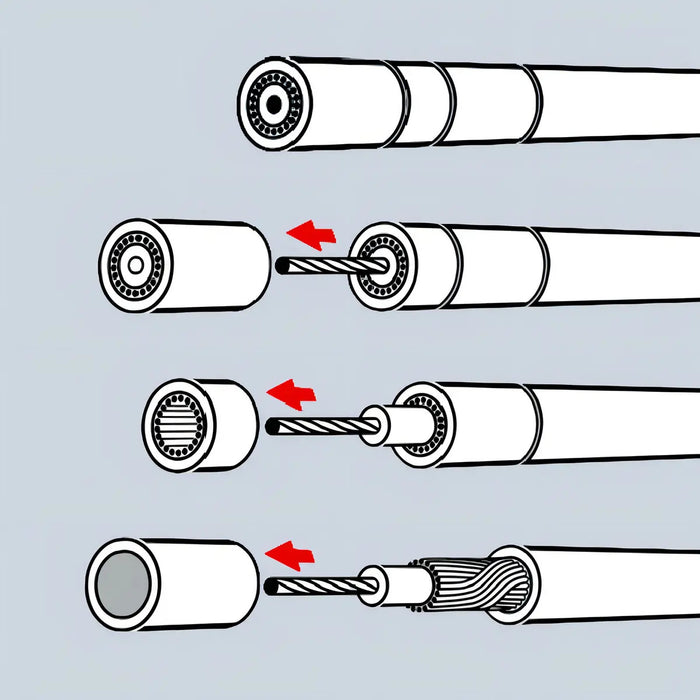 Pelacables Coaxiales Rg 58, Rg 59 + Rg 62 Knipex