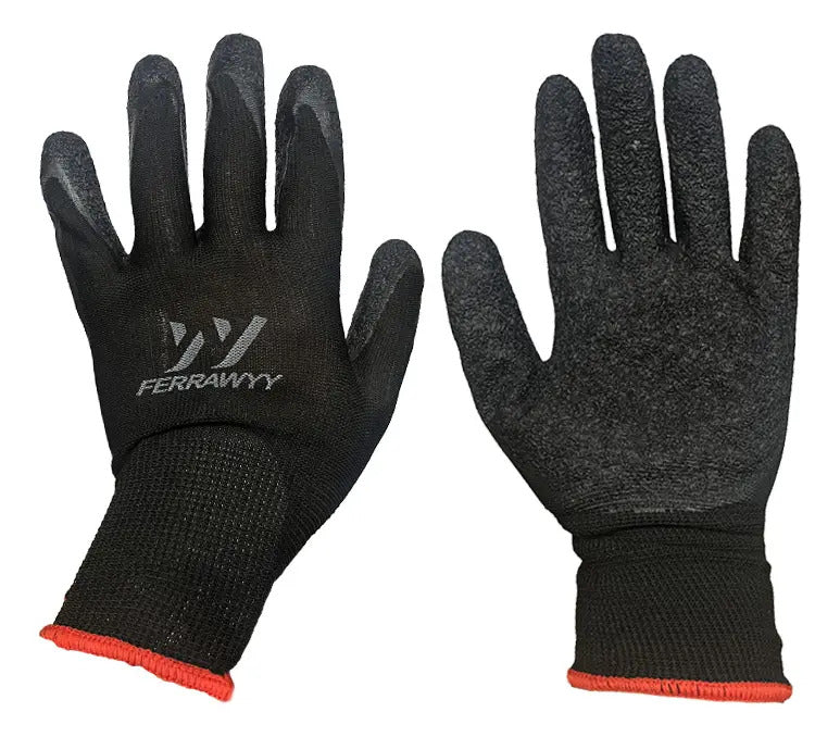 Guante Tela+goma Gd0016-8'' Negra