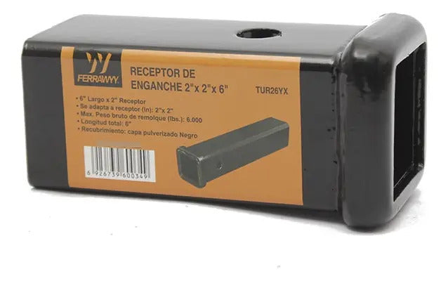 Tubo Receptor de Enganche 2"x6"