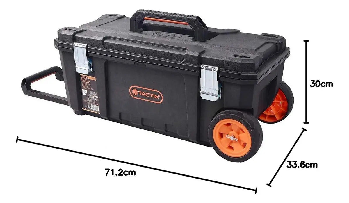 Caja de Herramientas 71cm con Ruedas Tactix