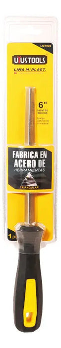 Lima Triangular Fina 6" Mgo Plastico Uyustools