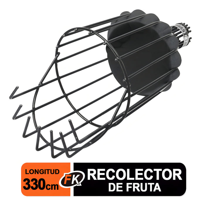 Recolector de Fruta Sin Mango, Polietileno, Negro
