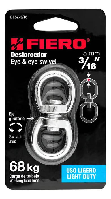 Destorcedor Zinc Cable 3/16''