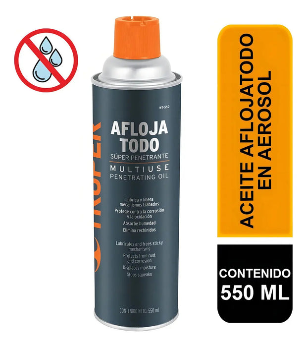 Aceite Aflojatodo En Aerosol, 550 Ml