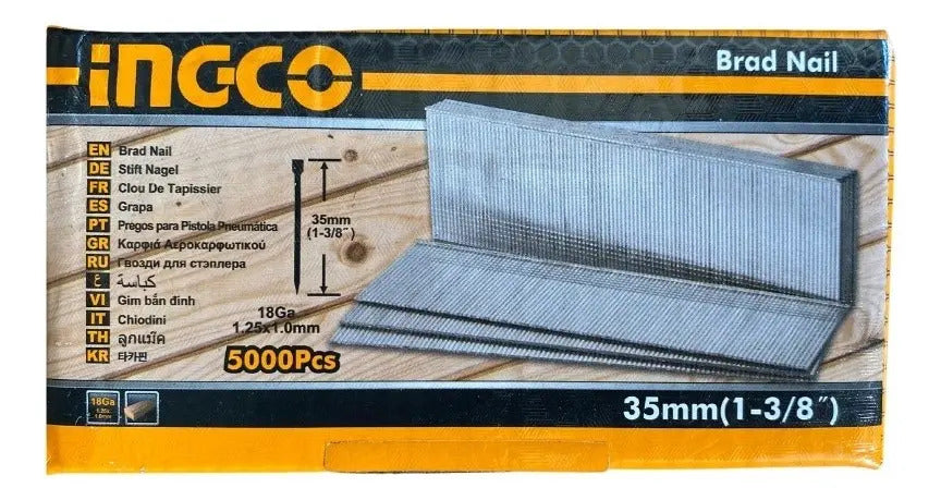 Clavos Puntas 35mm Caja 5000 Uds 18ga 1.25 X 1.00 Mm