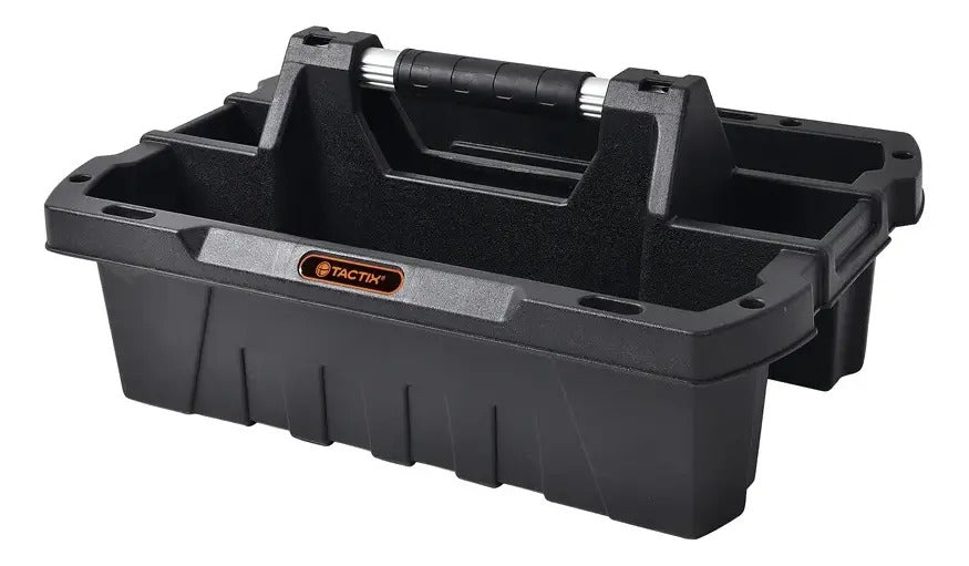 Caja Herramientas Tactix 50cm Polipropileno Sin Ruedas Negra