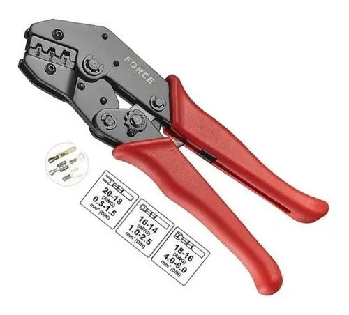 Alicate Apreta Terminales Force 6803