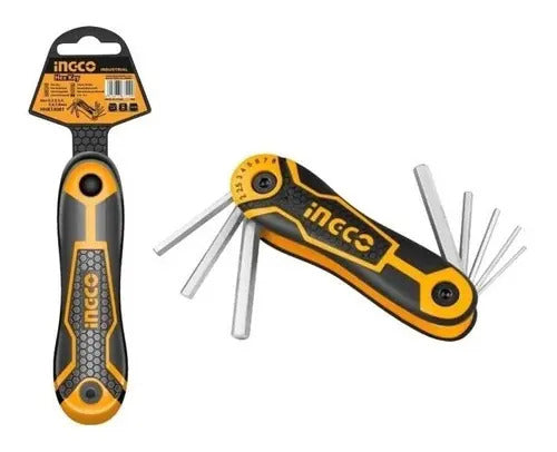 Juego Llaves Allen Hexagonales 2-8mm Ingco