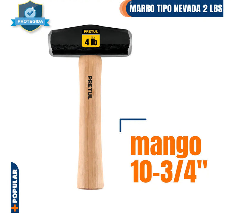 Marro Tipo Nevada 2 Lbs. Mango 10-3/4''