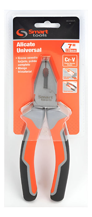Alicate Universal 7" Cr/v Smart Tools