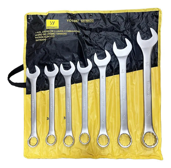 Llave Combinada 7pcs Cr-V Satin