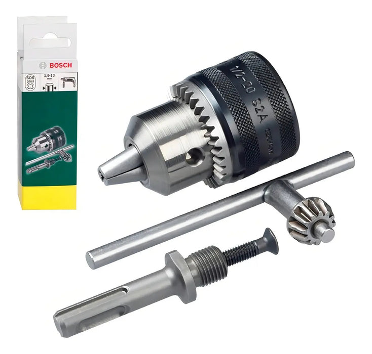 Mandril Bosch 13mm + Adaptador SDS Plus Para Rotomartillo