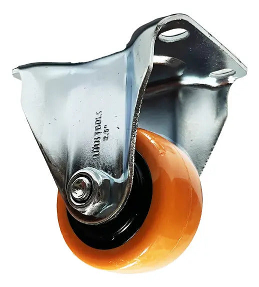 Rueda Industrial PVC Naranjo Direccional 2.5''