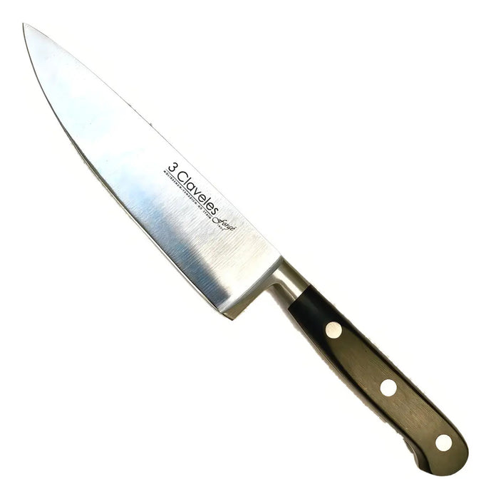 Cuchillo Cocinero Forjado 15cm 3 Claveles Acero Inoxidable Mango Pom